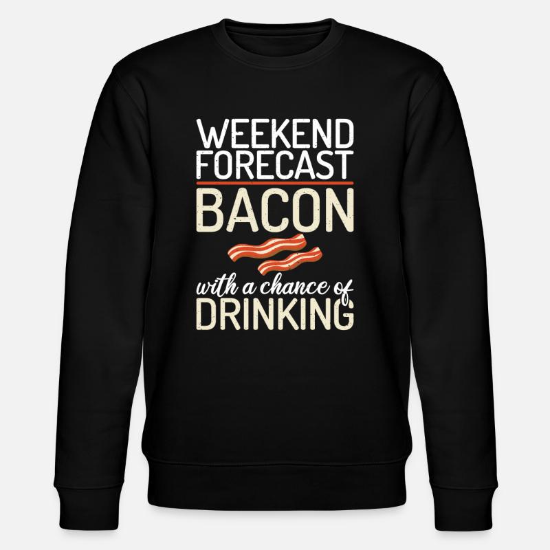 Funny Bacon Gifts - Stanley/Stella Unisex Bio-Sweatshirt CHANGER  - Schwarz
