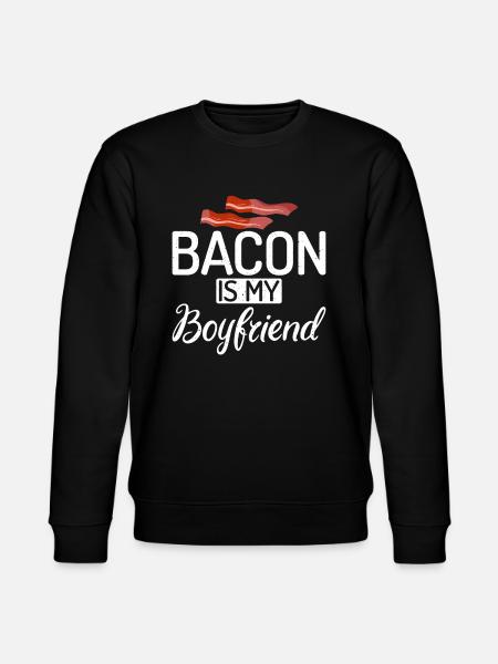 Funny Bacon Gifts - Stanley/Stella CHANGER Unisex Organic Sweatshirt - black