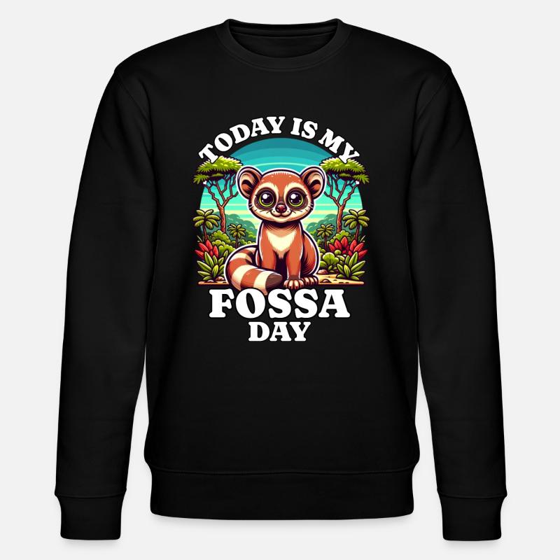 Fossa - Stanley/Stella Unisex Bio-Sweatshirt CHANGER  - Schwarz