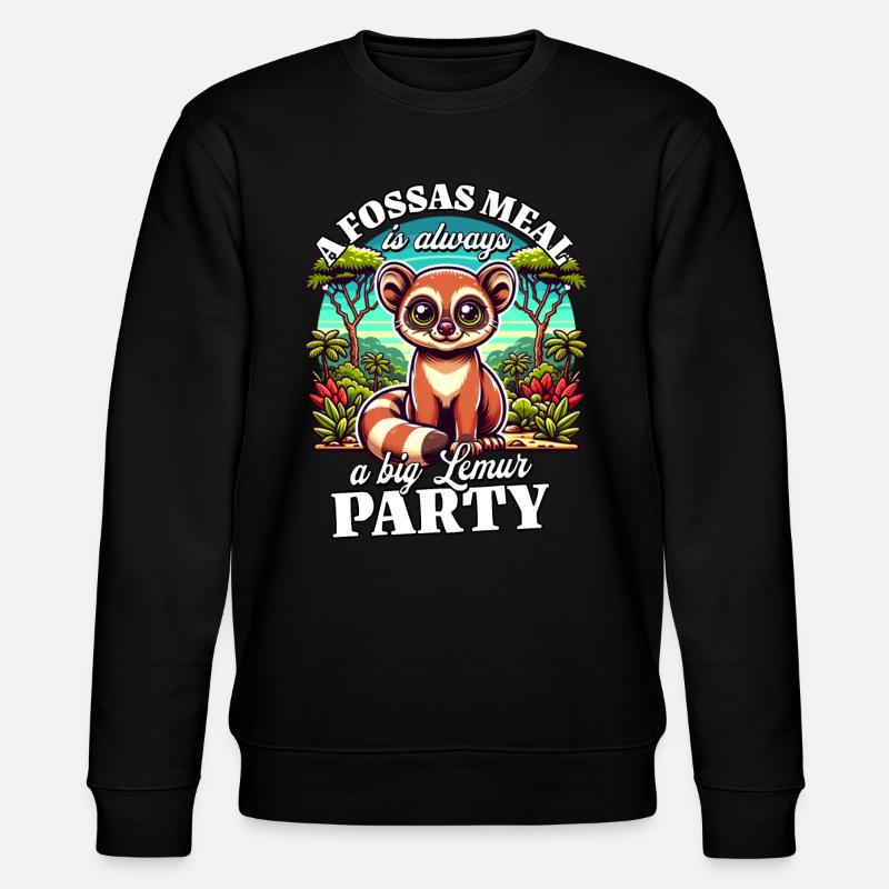 Fossa Madagascar - Stanley/Stella Unisex Bio-Sweatshirt CHANGER  - Schwarz