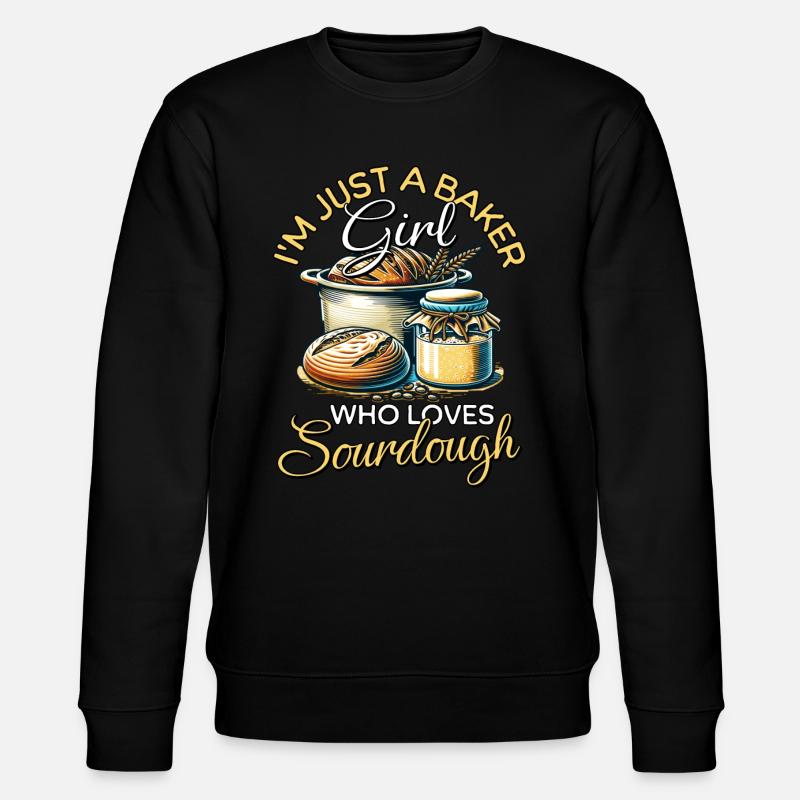 Sauerteig Mädchen - Stanley/Stella Unisex Bio-Sweatshirt CHANGER  - Schwarz