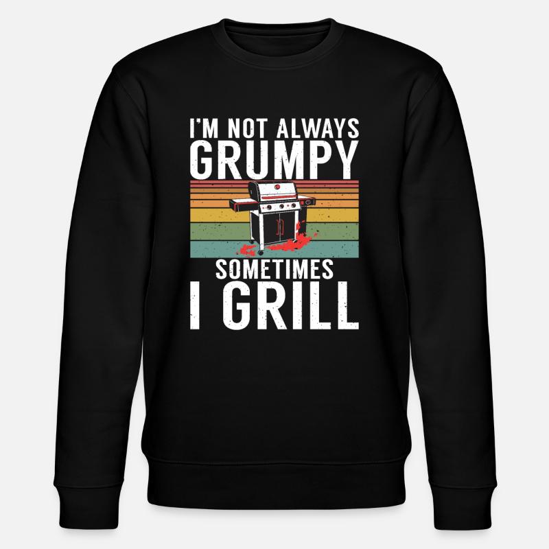 Grill Barbecue Grilling - Stanley/Stella CHANGER Unisex Organic Sweatshirt - black