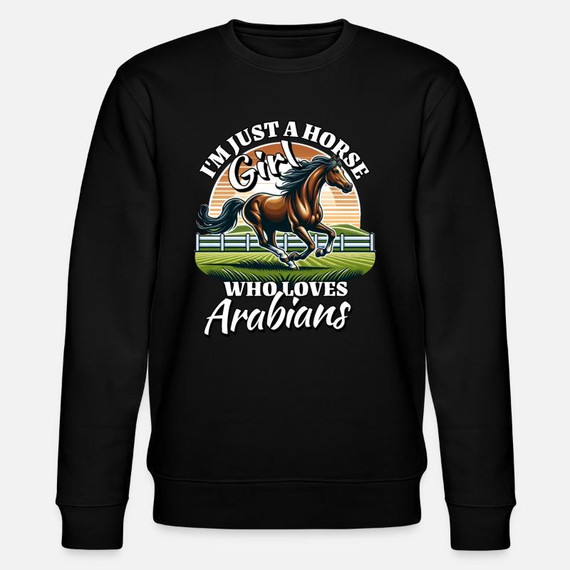 Fille de chevaux arabes - Sweat bio CHANGER Stanley/Stella Unisexe - noir