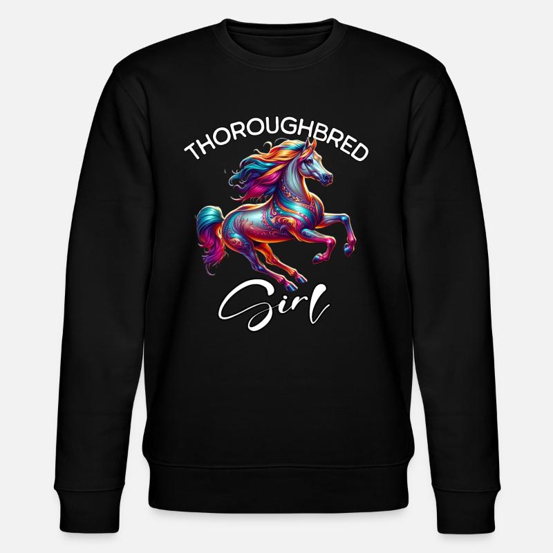 Thoroughbred Geschenk - Stanley/Stella Unisex Bio-Sweatshirt CHANGER  - Schwarz