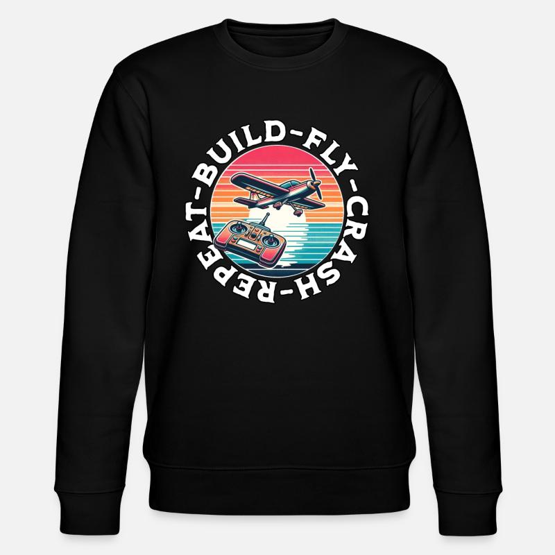 Maquette d’avion Avion RC - Sweat bio CHANGER Stanley/Stella Unisexe - noir