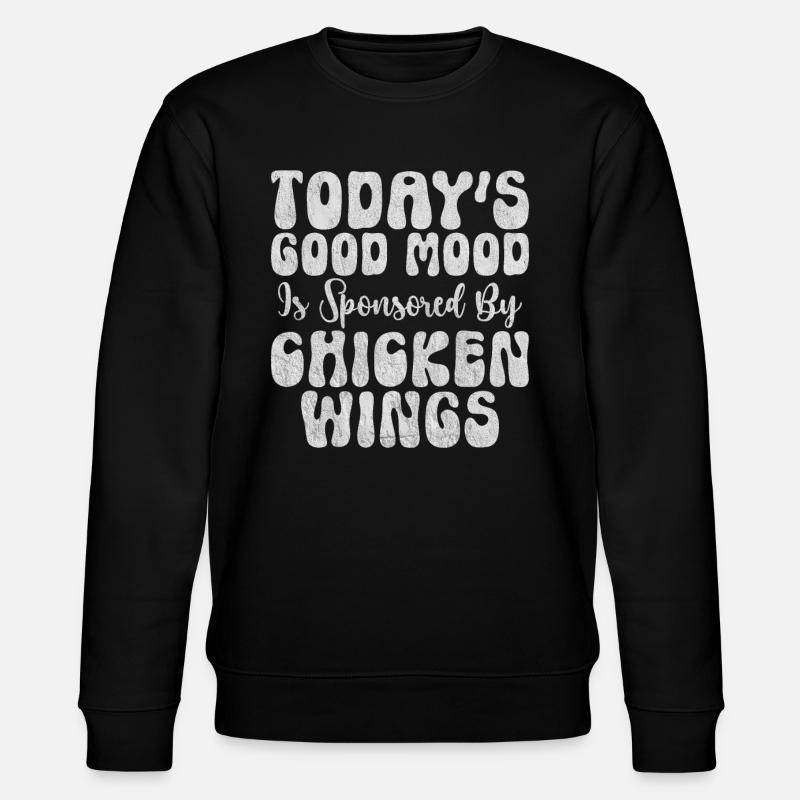 Chicken Wings Gifts - Stanley/Stella Unisex Bio-Sweatshirt CHANGER - Schwarz