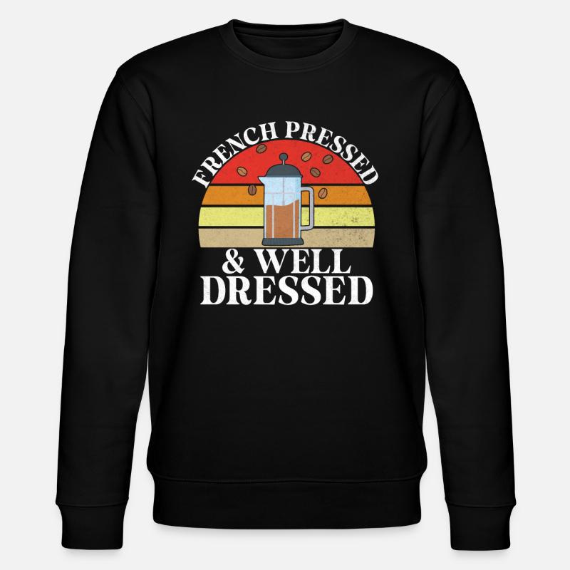 Coffee Gifts - Stanley/Stella Unisex Bio-Sweatshirt CHANGER  - Schwarz