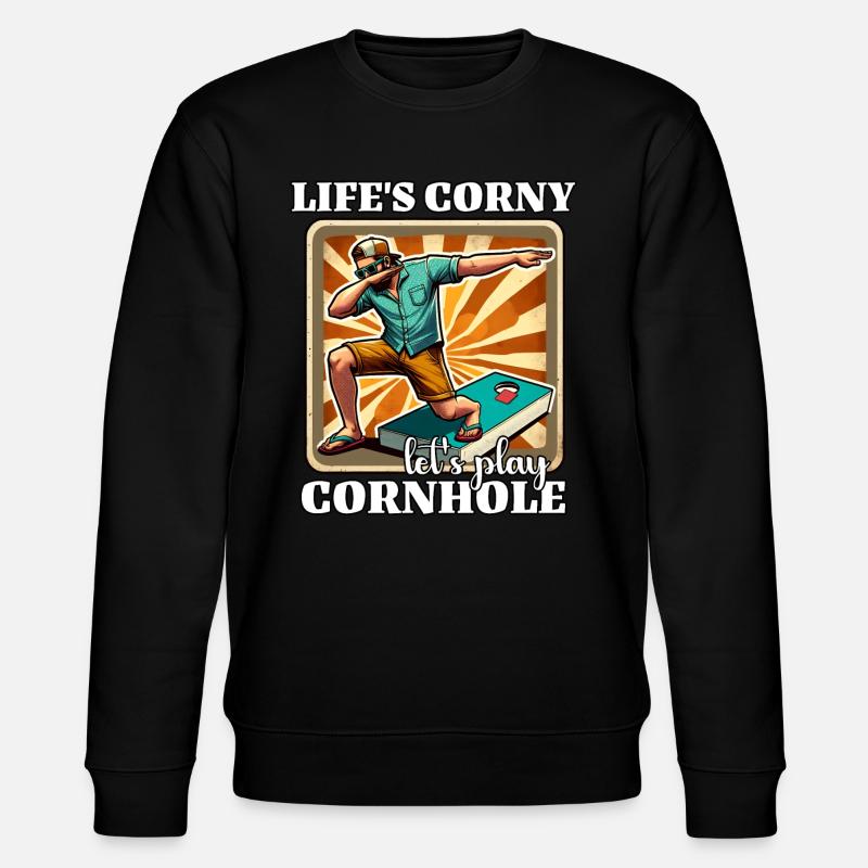 Cornhole - Stanley/Stella CHANGER Unisex Organic Sweatshirt - black
