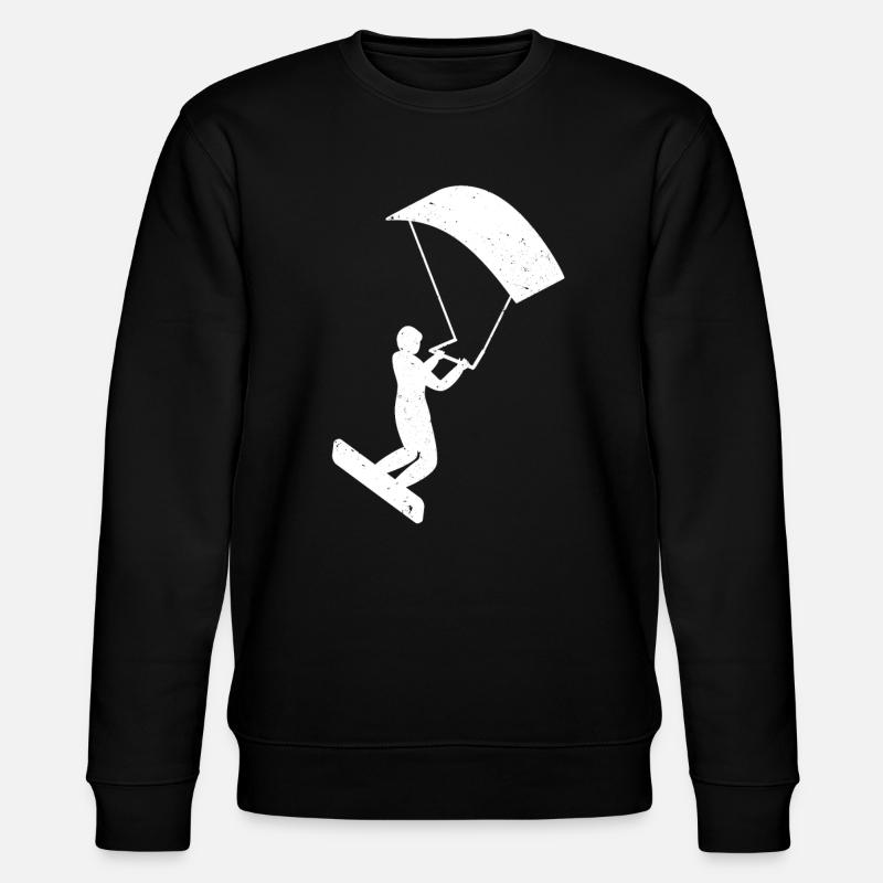 Kitesurfing - Stanley/Stella Unisex Bio-Sweatshirt CHANGER  - Schwarz