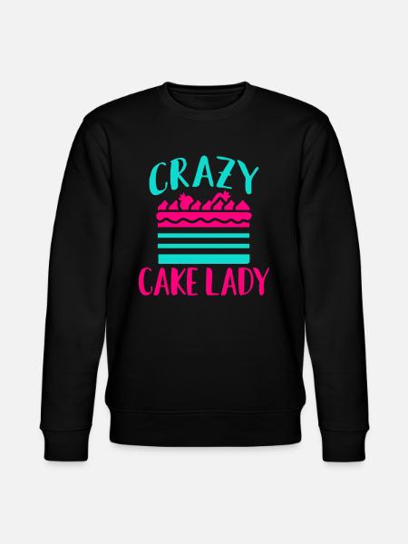 Cake Lover Cake Gift - Stanley/Stella CHANGER Unisex Organic Sweatshirt - black