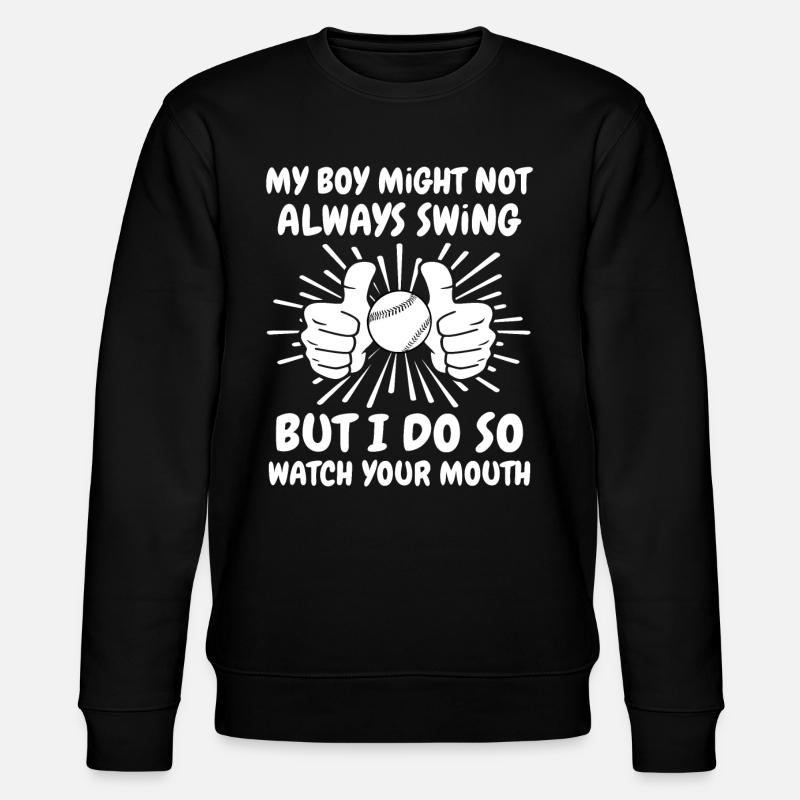 Baseball Boy - Stanley/Stella CHANGER Unisex Organic Sweatshirt - black