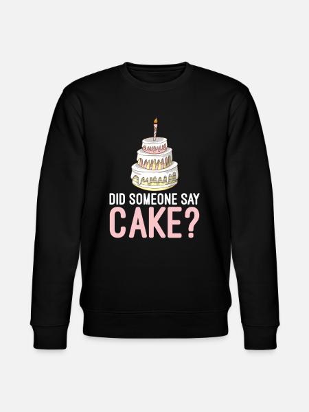 Cake Lover Cake Gift - Stanley/Stella CHANGER Unisex Organic Sweatshirt - black