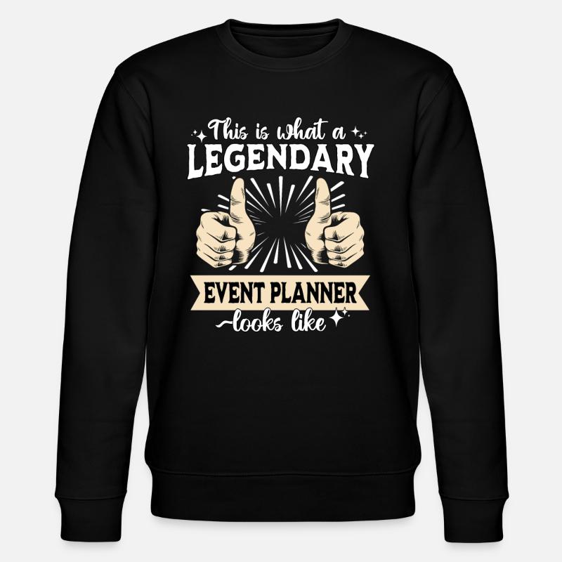 Legendärer Event Planer - Stanley/Stella Unisex Bio-Sweatshirt CHANGER - Schwarz