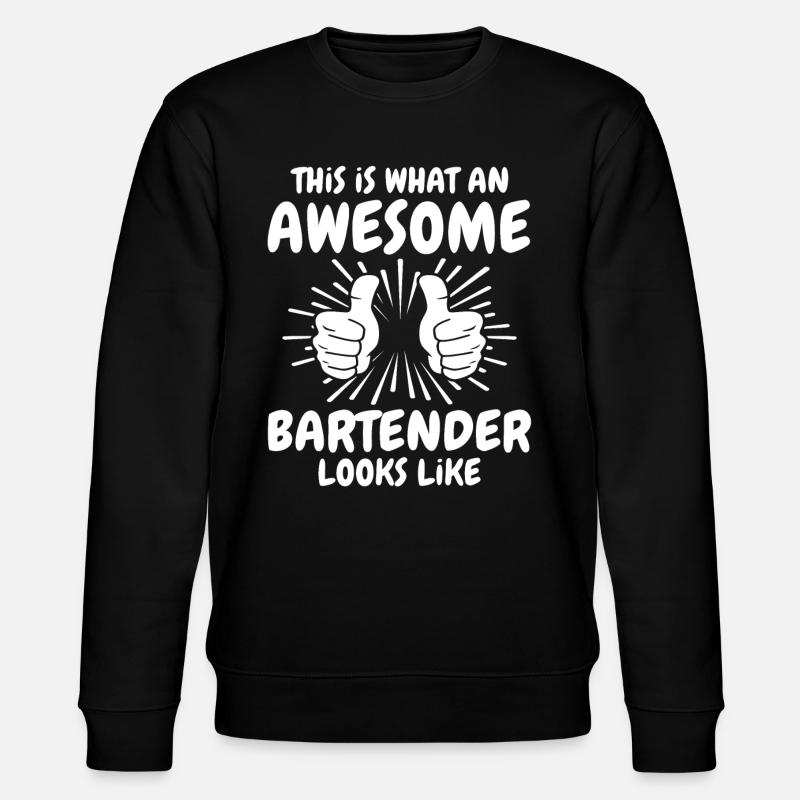 Bartender Barmaid - Stanley/Stella CHANGER Unisex Organic Sweatshirt - black