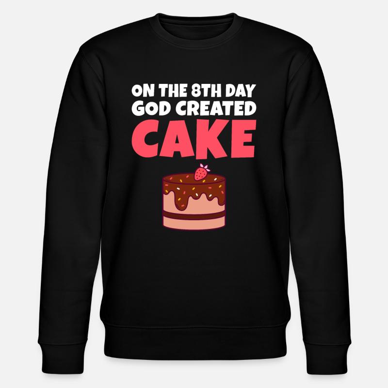 Cake Lover Cake Gift - Stanley/Stella Unisex Bio-Sweatshirt CHANGER  - Schwarz
