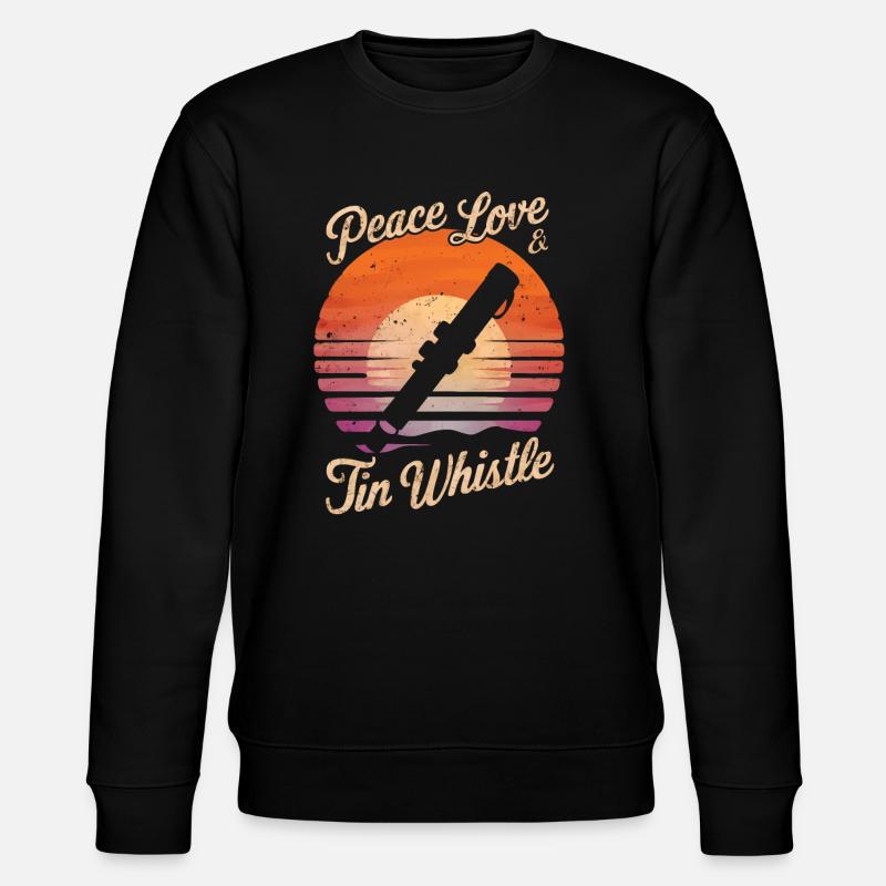 Tin Whistle - Stanley/Stella Unisex Bio-Sweatshirt CHANGER  - Schwarz