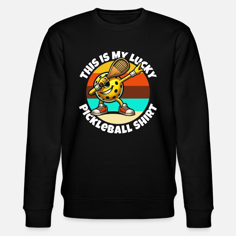 Pickleball - Stanley/Stella Unisex Bio-Sweatshirt CHANGER  - Schwarz