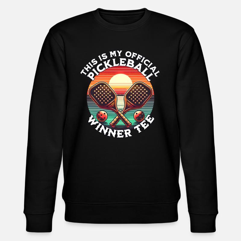 Pickleball Spieler - Stanley/Stella Unisex Bio-Sweatshirt CHANGER  - Schwarz