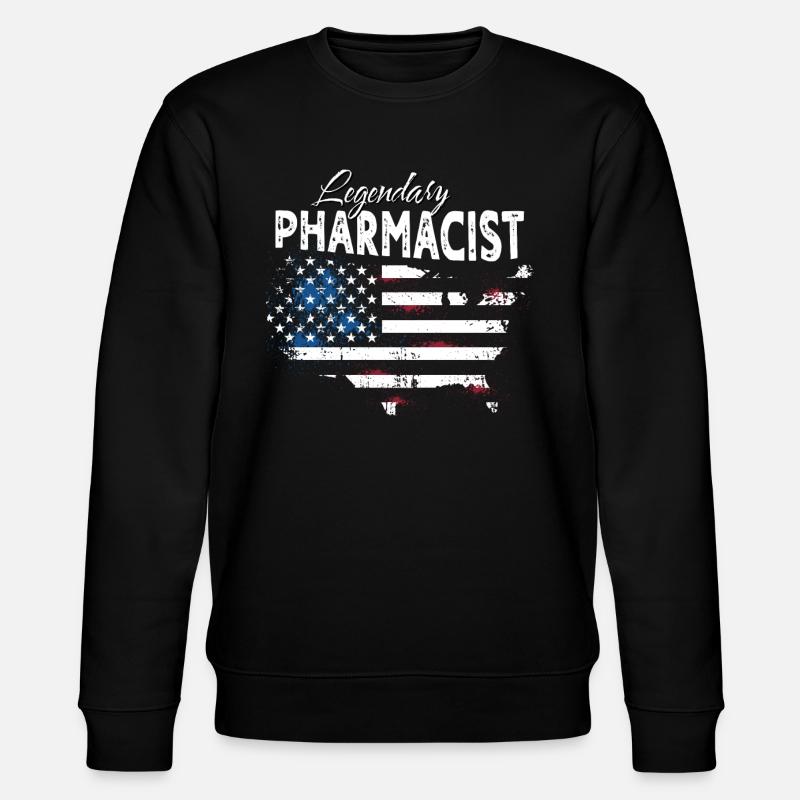 Pharmazeut - Stanley/Stella Unisex Bio-Sweatshirt CHANGER  - Schwarz