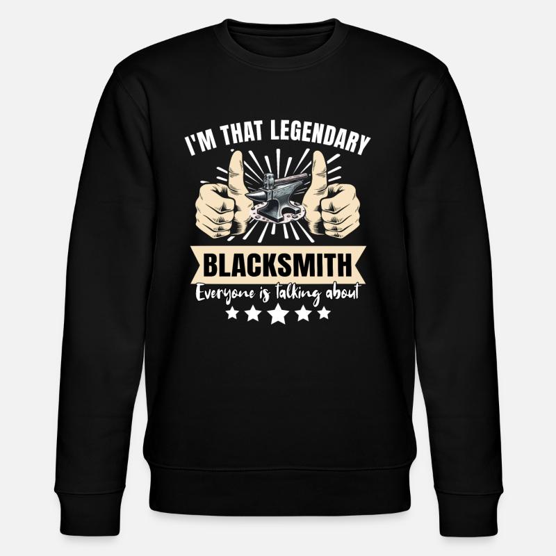 Legendary Blacksmith - Stanley/Stella CHANGER Unisex Organic Sweatshirt - black