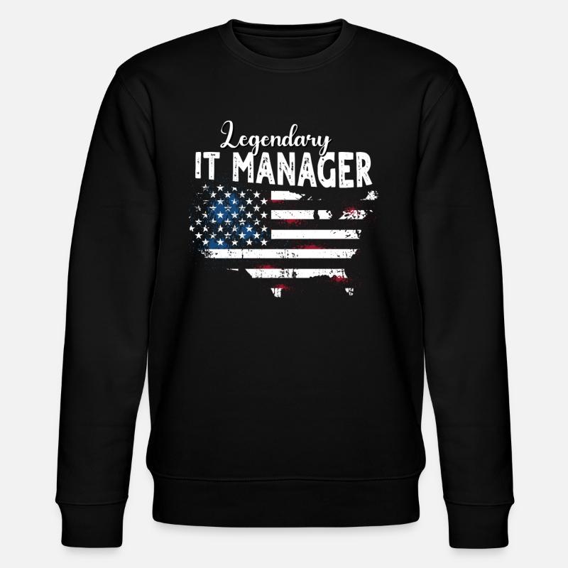 IT Manager - Stanley/Stella Unisex Bio-Sweatshirt CHANGER  - Schwarz