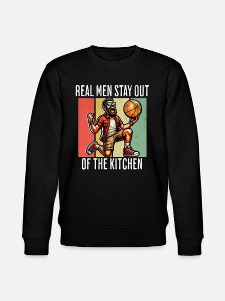 Funny Basketball Saying - Stanley/Stella CHANGER Unisex Organic Sweatshirt - black