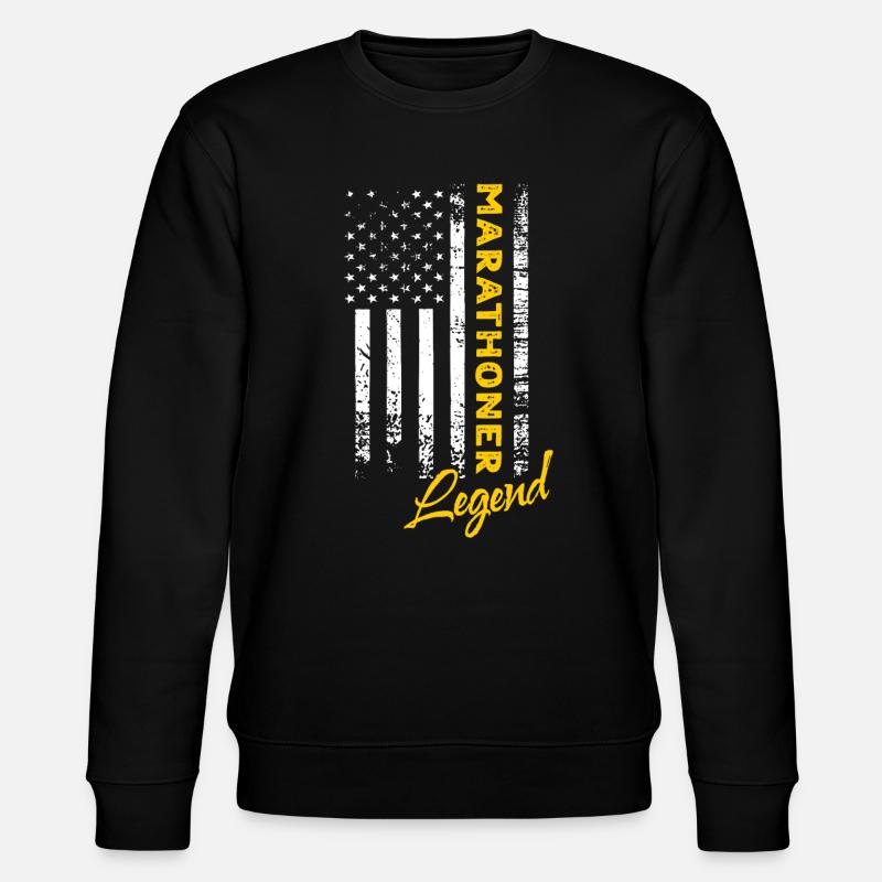 Marathon Runner Legend - Stanley/Stella CHANGER Unisex Organic Sweatshirt - black