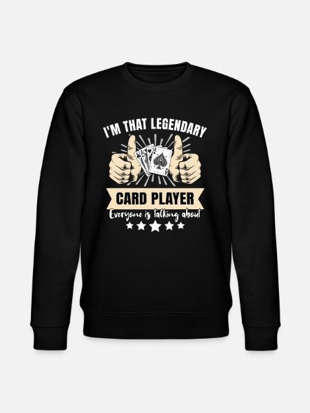 Legendary Card Player - Stanley/Stella CHANGER Unisex Organic Sweatshirt - black