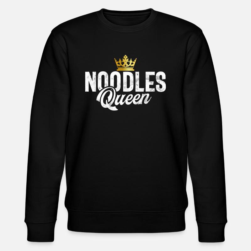 Noodle Lover Gifts - Stanley/Stella CHANGER Unisex Organic Sweatshirt - black