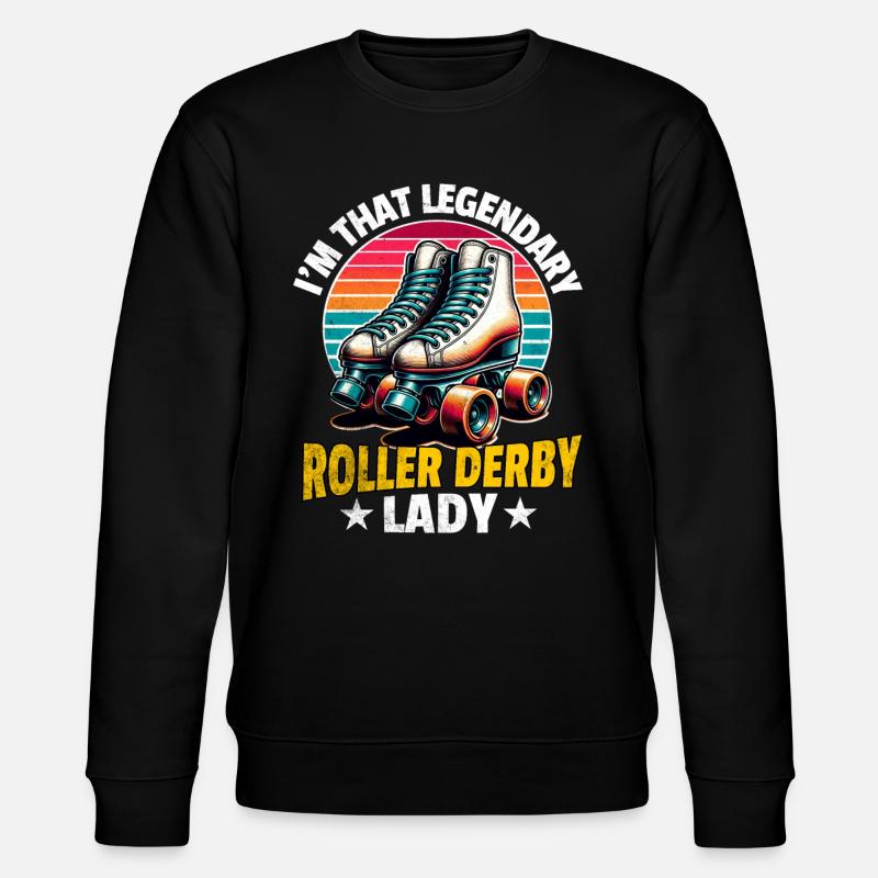 Légende du roller derby - Sweat bio CHANGER Stanley/Stella Unisexe - noir
