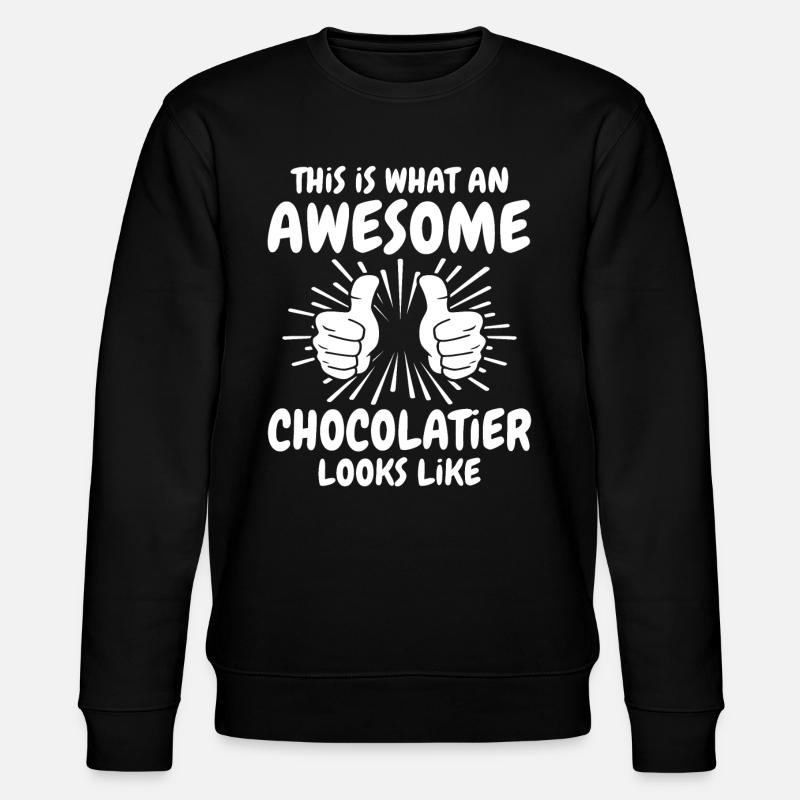 Chocolatier - Stanley/Stella Unisex Bio-Sweatshirt CHANGER  - Schwarz