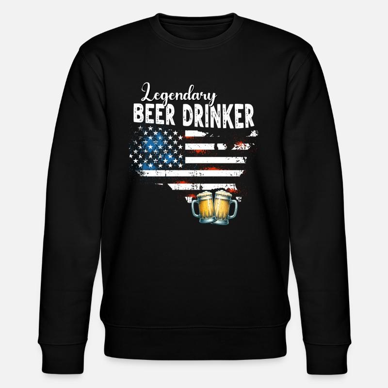 Biertrinker - Stanley/Stella Unisex Bio-Sweatshirt CHANGER  - Schwarz