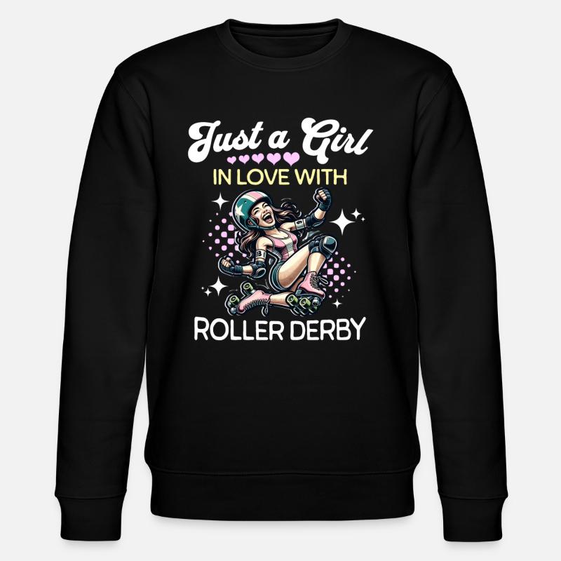 Roller Derby Filles - Sweat bio CHANGER Stanley/Stella Unisexe - noir