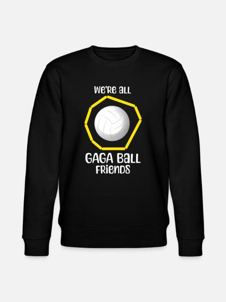 Gaga Ball Sayings - Stanley/Stella CHANGER Unisex Organic Sweatshirt - black