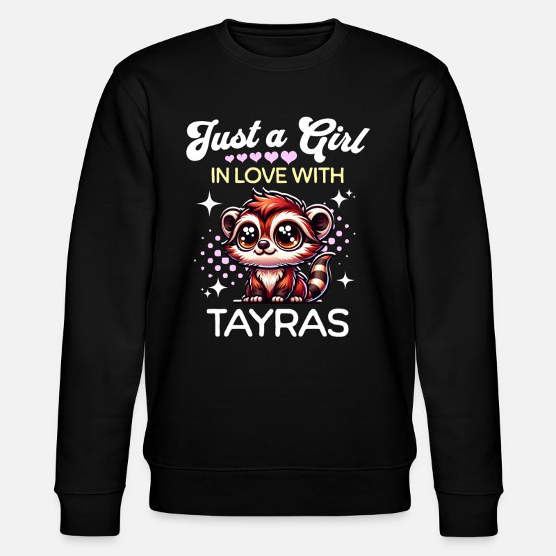 Marder Mädchen - Stanley/Stella Unisex Bio-Sweatshirt CHANGER  - Schwarz