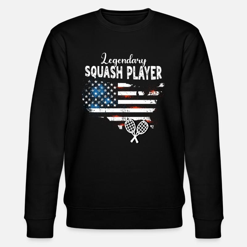 Joueur de squash - Sweat bio CHANGER Stanley/Stella Unisexe - noir