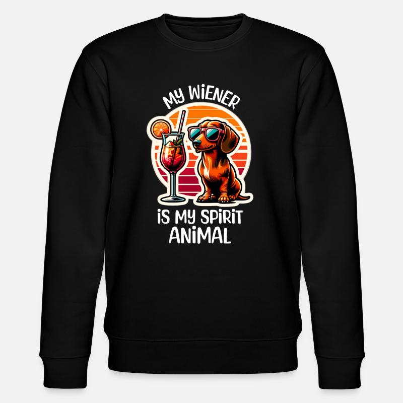 Cocktail teckel - Sweat bio CHANGER Stanley/Stella Unisexe - noir
