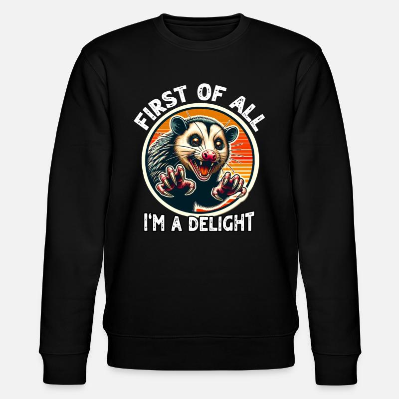 Opossum - Stanley/Stella Unisex Bio-Sweatshirt CHANGER - Schwarz