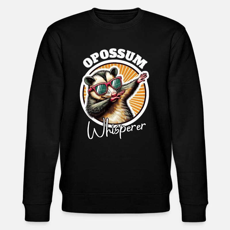 Opossum Flüsterer - Stanley/Stella Unisex Bio-Sweatshirt CHANGER - Schwarz