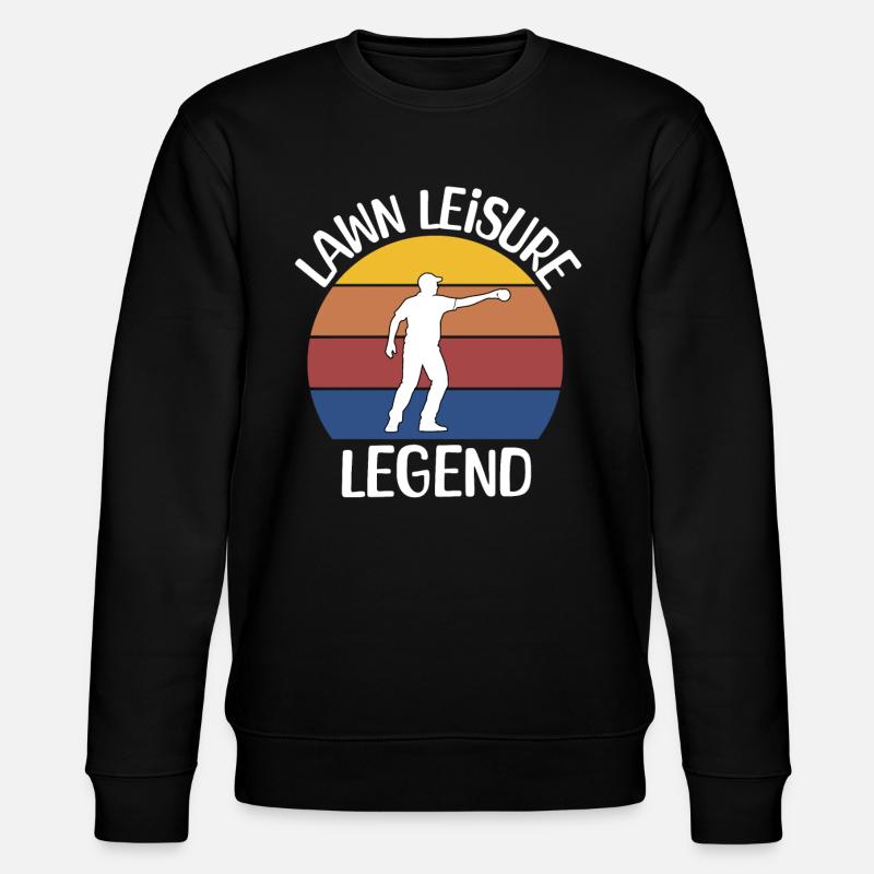 Bocce Ball Player - Stanley/Stella CHANGER Unisex Organic Sweatshirt - black