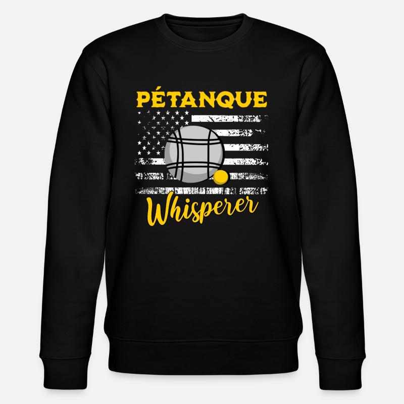 Petanque Sprüche - Stanley/Stella Unisex Bio-Sweatshirt CHANGER  - Schwarz