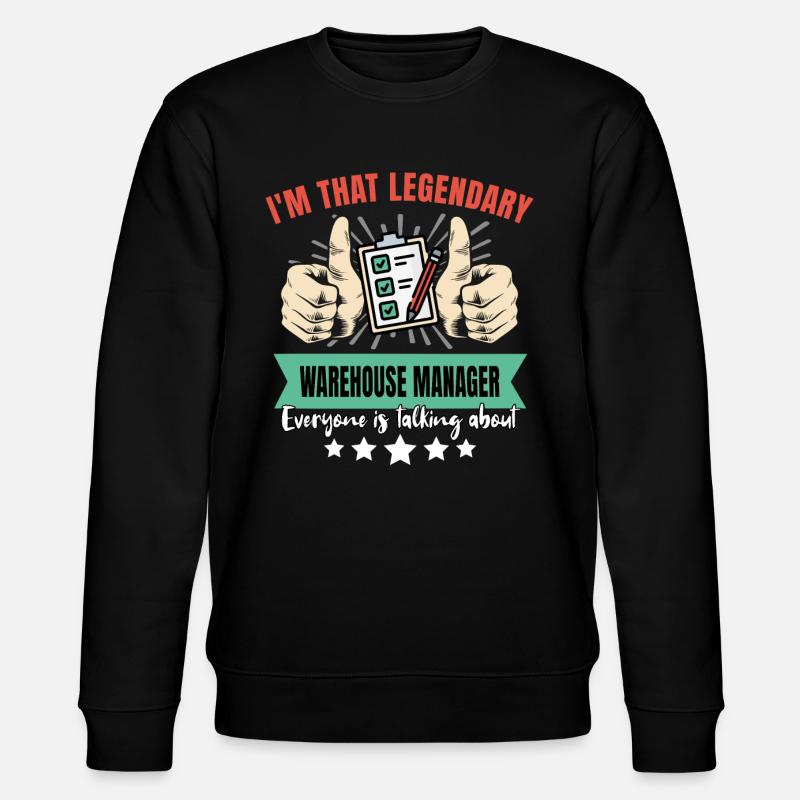 Legendärer Lagerleiter - Stanley/Stella Unisex Bio-Sweatshirt CHANGER  - Schwarz