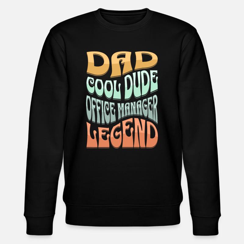 Papa Chef de bureau - Sweat bio CHANGER Stanley/Stella Unisexe - noir