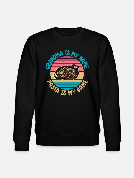 Pasta Lover Gifts - Stanley/Stella CHANGER Unisex Organic Sweatshirt - black
