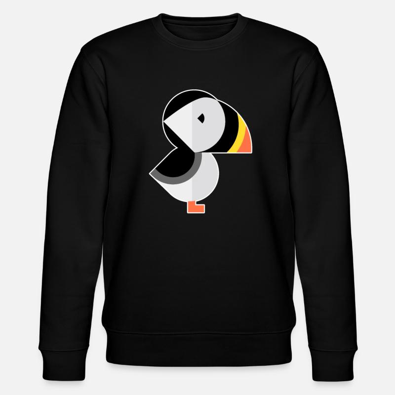 Papageientaucher - Stanley/Stella Unisex Bio-Sweatshirt CHANGER  - Schwarz