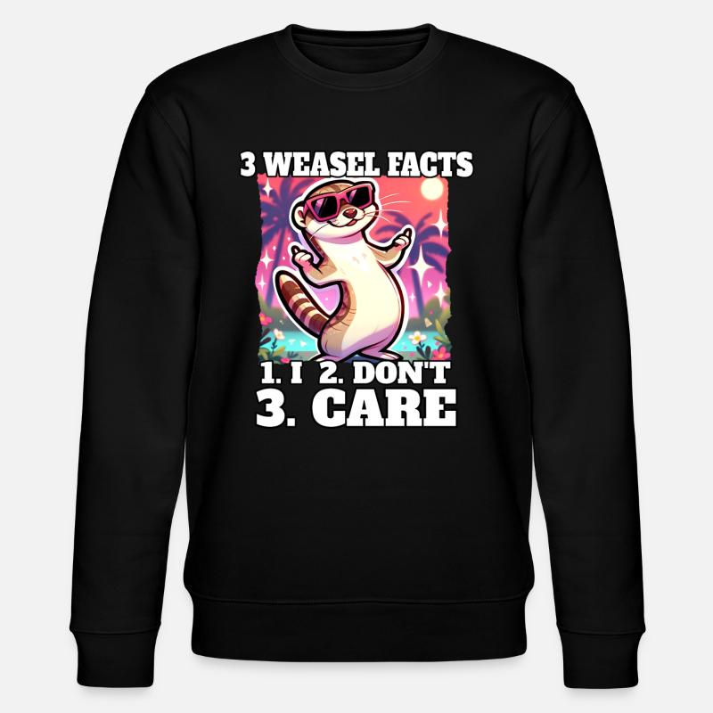 Wiesel Sprüche - Stanley/Stella Unisex Bio-Sweatshirt CHANGER  - Schwarz