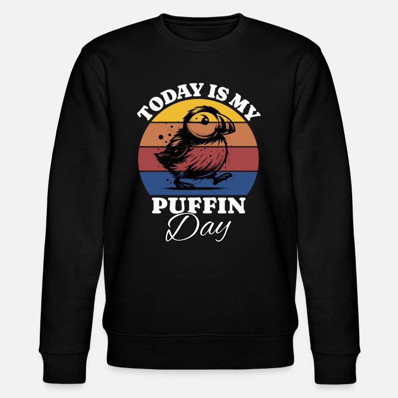 Papageientaucher - Stanley/Stella Unisex Bio-Sweatshirt CHANGER  - Schwarz