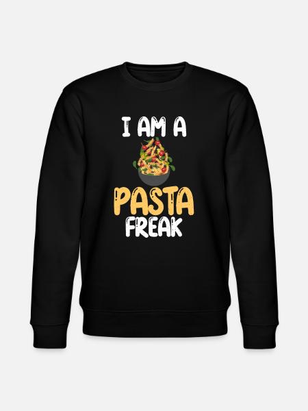 Pasta Lover Gifts - Stanley/Stella CHANGER Unisex Organic Sweatshirt - black