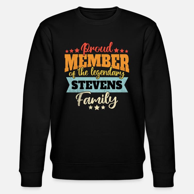Name Stevens - Stanley/Stella CHANGER Unisex Organic Sweatshirt - black