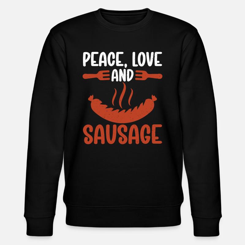 Sausage Lover - Stanley/Stella Unisex Bio-Sweatshirt CHANGER  - Schwarz